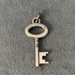 Elegant Upcycled Silver Key Charm Pendant